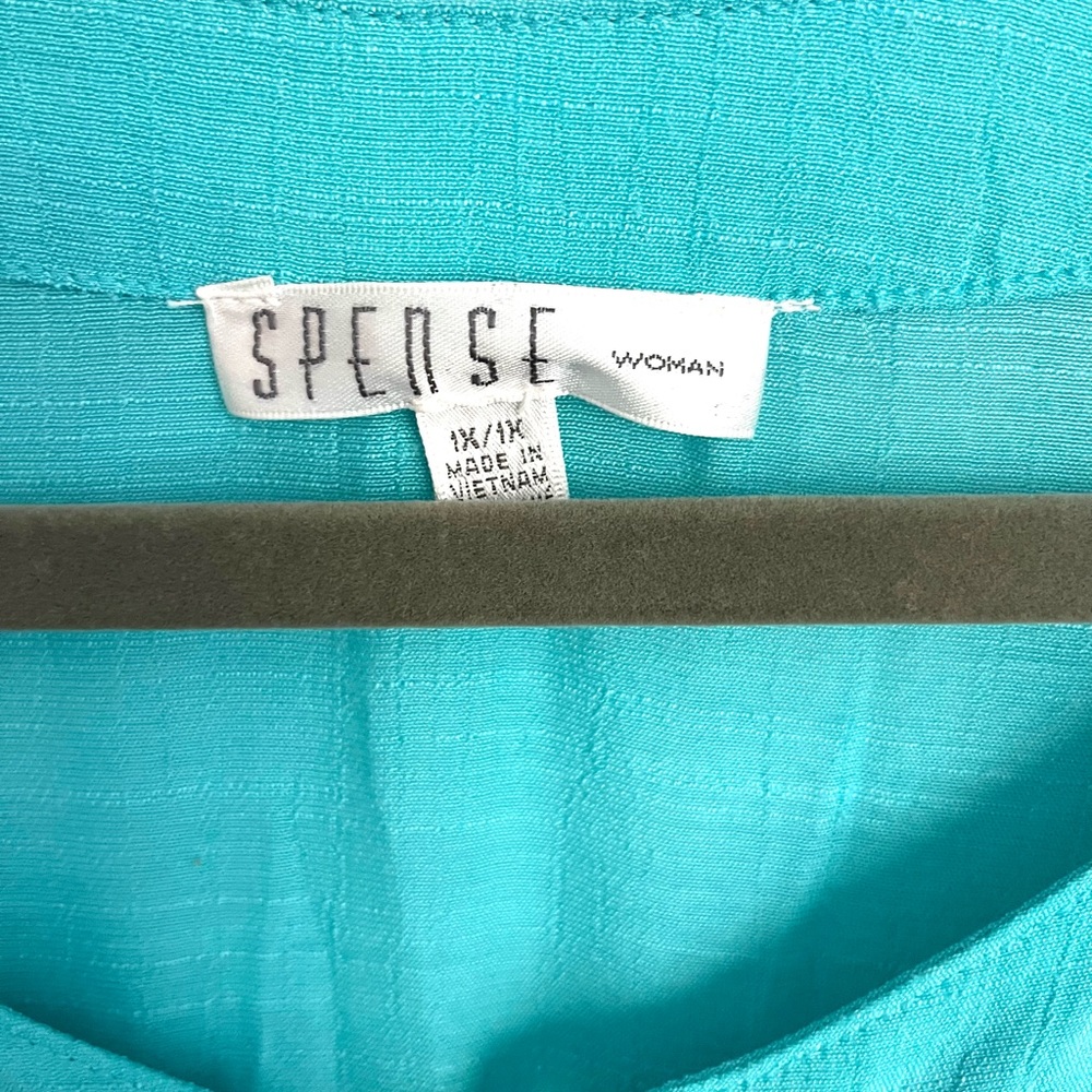 Spence Turquoise pullover Blouse - Picture 4 of 9